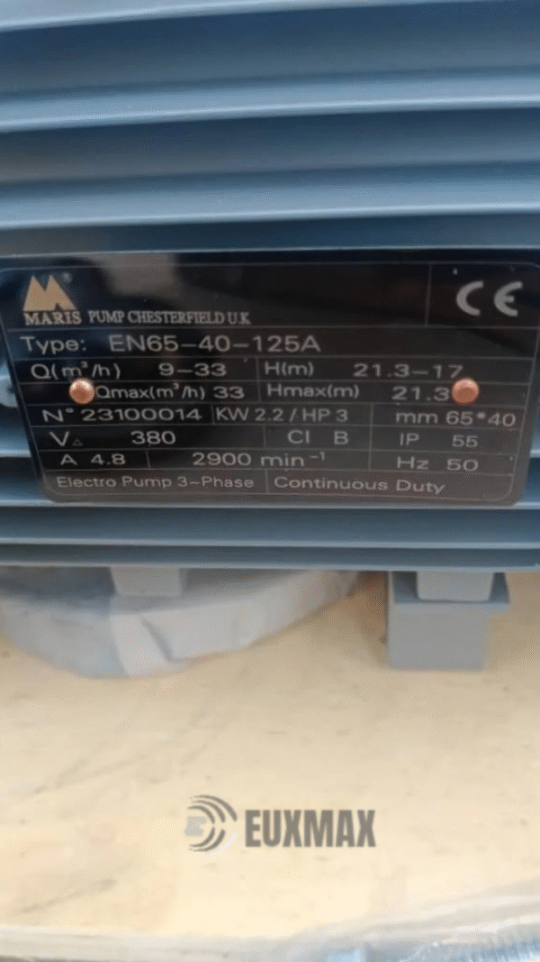 Maris Centrifugal Electric Pump 2.2kW - 3HP - Image 2